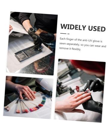 FRCOLOR 2 Pairs Pink Gloves Nail Anti-uv Gloves Nail Art Supplies Uv Gloves for Manicure Women Gloves Uv Protective Gloves for Manicure Fingerless Gloves Miss Gel Nylon Breathable - Buy Online on GoSupps.com