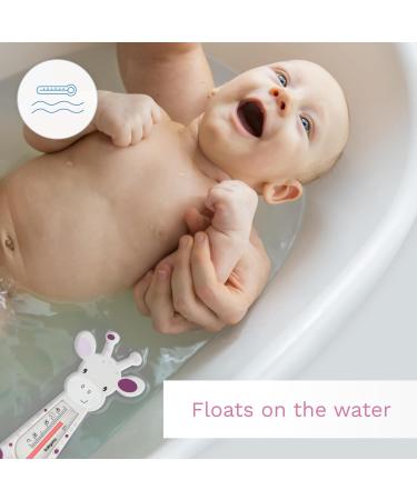 Baby Safe Floating Bath Thermometer - Giraffe (Grey) - Buy Online on GoSupps.com