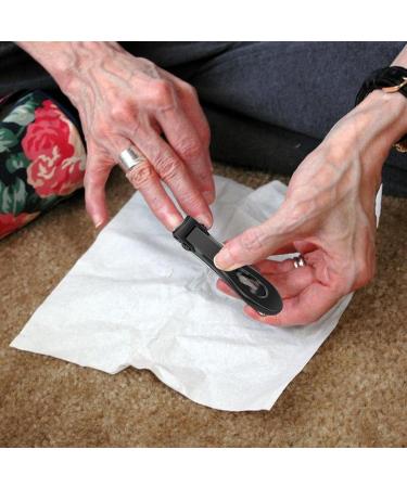 Vbnuyhim Large Nail Clippers Toenail Clippers for Seniors | Portable Stainless Steel Nail Clippers | Long Handle Toenail Clippers with Ergonomic Slant Head Toenail Clippers Black - Buy Online on GoSupps.com