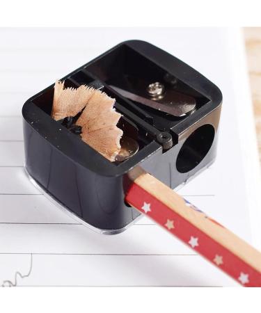 Dual Cosmetic Pencil Sharpener for Makeup Liner with Stainless Steel Blades - Includes Protective Cover and Waste Catcher - Perfect for Eyeliner, Lipliner, Eyebrow, and Lip Pencils - Buy Online on GoSupps.com