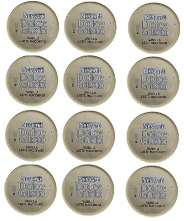 50 x Nescafe Dolce Gusto Latte Macchiato Vanilla Pods 50 Capsules 25 Servings Sold Loose