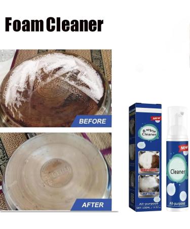 Acssart Foam Cleaner Foaming Heavy Oil Stain Cleaner Bubble Cleaner Foam Spray Kitchen Heavy Oil Stain Foaming Cleaner All Purpose Rinse Free Cleaning Spray 2pcs - Buy Online on GoSupps.com