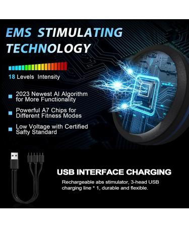 Buy Ab Stimulator & Muscle Toner - MHD TENS Portable Fitness Equipment for Men & Women | International Shipping - Buy Online on GoSupps.com