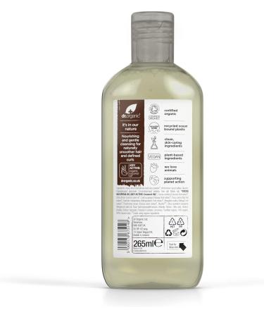 Dr Organic Virgin Coconut Oil Shampoo - 265ml | Natural, Vegan, Cruelty Free | Paraben & SLS Free, Hydrating Formula - Buy Online on GoSupps.com