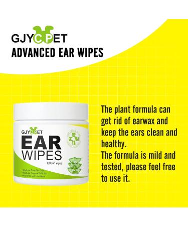 Premium Ear Care Pads for Dogs & Cats | 100 Ear Cleaning Towels for Puppies | Remove Earpiece Pollution - Buy Online on GoSupps.com