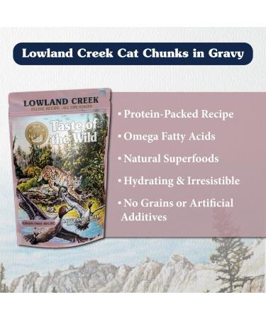 Taste Feline Lowland Creek Chunks in Gravy Pouch 12 x 85 g - Buy Online on GoSupps.com