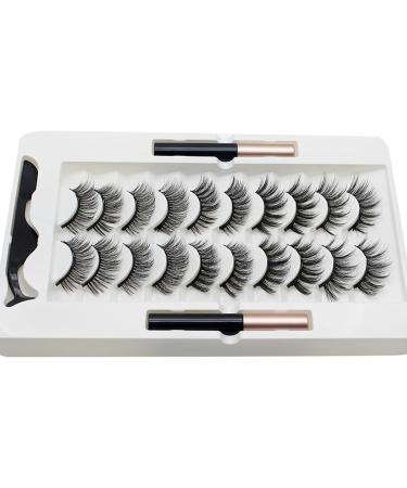 TONXX 10 Pairs Magnetic Eyelashes and Eyeliner Kit Reusable 3D Magnetic False Lashes Extension Needed for Makeup 4# - Buy Online on GoSupps.com