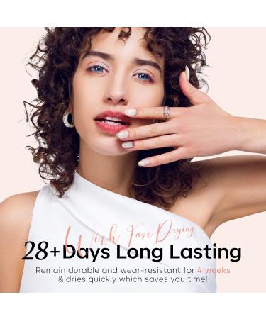 Modelones Gel Nail Polish Set - 6 Nude Glitter Colors for French Manicure | Classic Pink Soak Off LED Gel Polish | DIY Salon Holiday Gifts - 7ml - Buy Online on GoSupps.com