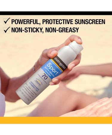 Neutrogena Sport Active Defense SPF 70 Sunscreen Spray Sweat & Water Resistant Spray Sunscreen with Broad Spectrum Protection for Sunburn Prevention Oxybenzone-Free Twin Pack 2 x 5 oz Sunscreen Spray 5 Ounce (Pack of 2) - Buy Online on GoSupps.com