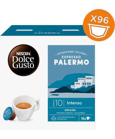 NESCAF DOLCE GUSTO Espresso Palermo Caff 6 bo tes de 16 capsules (96 capsules compatibles Nescaf Dolce Gusto) Chocolat noir 16 unit (Lot de 6) - Buy Online on GoSupps.com