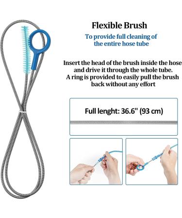 2 Pack Hydration Bladder Cleaning Kit - 10 in 1 Water Bladders Cleaner Set with Flexible Brushes and Drying Frame - Buy Online on GoSupps.com
