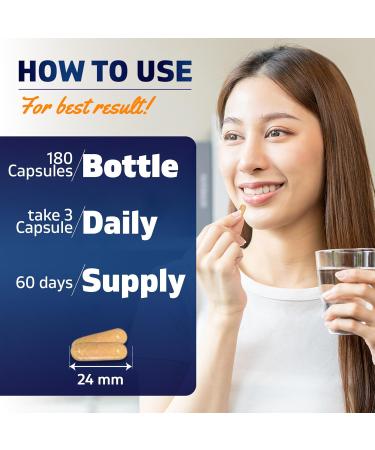 Vitamatic Tribulus Terrestris for Men - 2000 mg per Serving - 95% Saponins - 180 Vegetable Capsules - Made in The USA - Gluten Free & Non-GMO - Buy Online on GoSupps.com