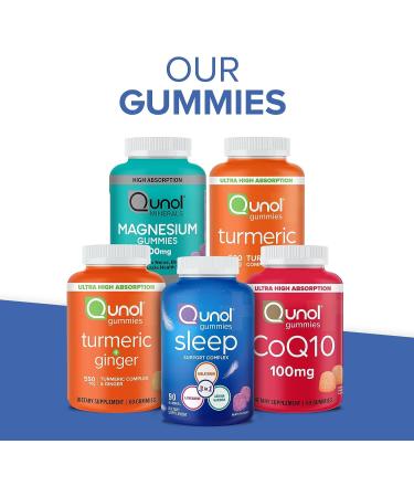 Qunol Turmeric Gummies with 500mg Curcumin - Joint Support Supplement - 90 Count - Vegan & Gluten Free - Buy Online on GoSupps.com