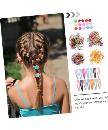 minkissy 4 Sets Children's Headgear Snap Clips Lovely Hair Rope Girls Hair Rope Small Hair Bangs Clips Girl Hair Infant Hair Accessories Kids Suit Hair Claws Baby Bow Tie Rubber Band Mini - Buy Online on GoSupps.com