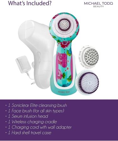 Michael Todd Beauty Soniclear Elite - 6-Speed Exfoliating Facial Cleansing Brush for Face & Body - Buy Online on GoSupps.com