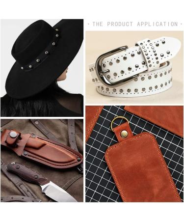 400 Sets Double Cap Leather Rivets & Fixing Tools - 4 Colors Metal Studs for DIY Leather Craft - 5x5mm - Buy Online on GoSupps.com