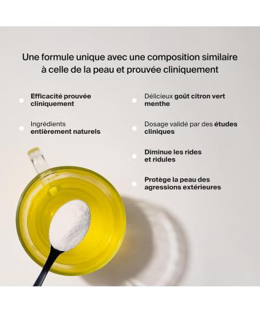 Naali Collag ne Marin Poudre + Vitamine C B8 Safran Acide Hyaluronique Boisson Quotidienne - Bien Etre Peau Os - Go t Citron Vert Menthe Cure 1 Mois - Compl ment Alimentaire quilibre Menthe - Citron Vert - Buy Online on GoSupps.com