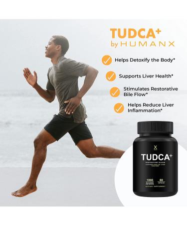 HUMANX TUDCA Liver Support - Detox & Cleanse Supplement 1000mg  60 Capsules - Buy Online on GoSupps.com