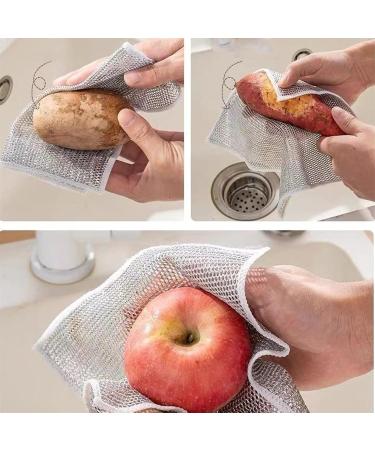 Probablei Multipurpose Wire Miracle Cleaning Cloths Probable Cleaning Cloth Double Stainless Steel Scrubber Cloth Probablei Multipurpose Miracle Cleaning Cloths (3pcs) - Buy Online on GoSupps.com
