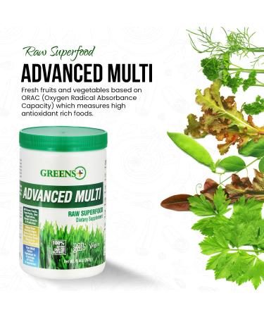 Greens Plus Advanced Multi Raw Superfood Greens Powder - 9.4 oz (276 g) for Optimal Health - Buy Online on GoSupps.com
