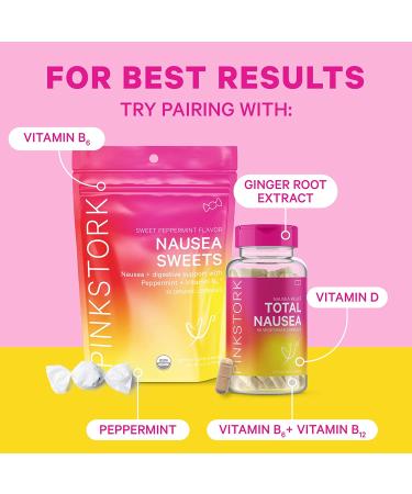 Organic Pink Stork Nausea Tea for Morning Sickness Relief - Prenatal Anti-Nausea Support for Pregnancy - Ginger Orange Blend - 30 Cups - Buy Online on GoSupps.com