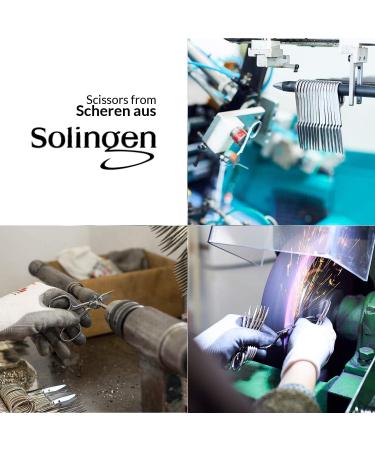 Solingen Cuticle & Nail Scissors Germany - Curved Blade Pedicure Grooming Kit for Nails, Eyebrows, Eyelashes & Dry Skin - Buy Online on GoSupps.com