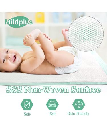 MILDPLUS Bed Pads with Adhesive Strips 30'' X 36'' Disposable Underpads Extra Large Thicker Incontinence Pads for Unisex Adult  Senior  Kids and Pet (30 Count) 30" X 36" (With Strips) 30 - Buy Online on GoSupps.com