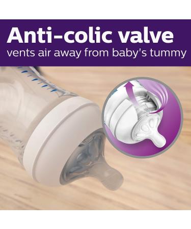 Philips AVENT Natural Baby Bottle Clear 9oz 2pk SCF013/27 | Set of 2 Bottles - 9oz Capacity - Buy Online on GoSupps.com