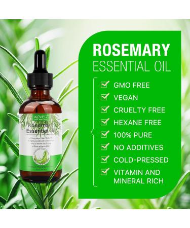 Rosemary Oil for Hair Growth & Loss | Nourishing Hair Care with Massage Comb - 60 ml - Buy Online on GoSupps.com