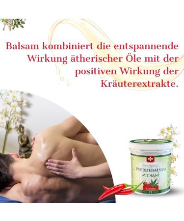 Horse Balm with Hemp - Warming Muscle & Joint Gel - 25 Natural Extracts - Ideal for Athletes - 500ml - Natural Care for Everyday Use - Buy Online on GoSupps.com