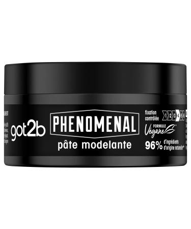 Got2b - PhenoMENal - P te Modelante Cheveux - Ne Colle Pas - R sultat Naturel - Fixation Contr l e - Coiffant Cheveux - Formule V gane - 96% d'ingredients d'origine naturelle - Pot 100 ml 100 ml (Lot de 1)