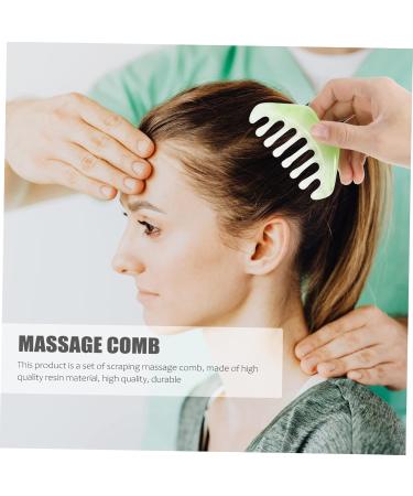 Fomiyes 15-Piece Trigger Point Massage Comb Set - Stone Head Scalp Massager & Hair Curling Tool for Men | Gua Sha & Terahertz Resin - Buy Online on GoSupps.com