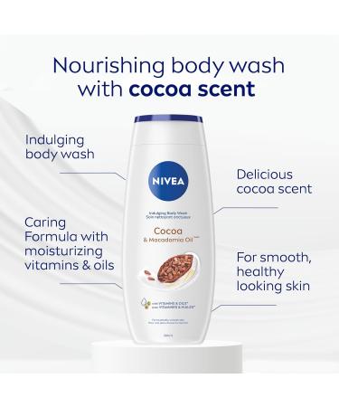 NIVEA Cocoa Butter & Macadamia Oil Body Wash 3x500mL - Buy Online on GoSupps.com