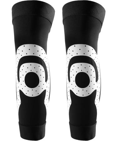VOCOSTE Knee Calf Compression Cuff - Leg Compression Stockings for Muscle Soreness - Black & White - Size M - International Shipping Available - Buy Online on GoSupps.com