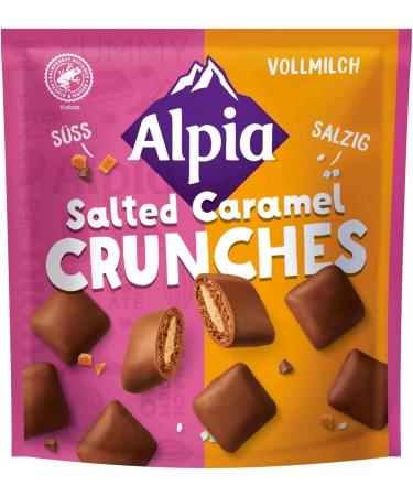 usy Alpia Salted Caramel Crunches Set of 6 bags of 140 g + block usy - Buy Online on GoSupps.com