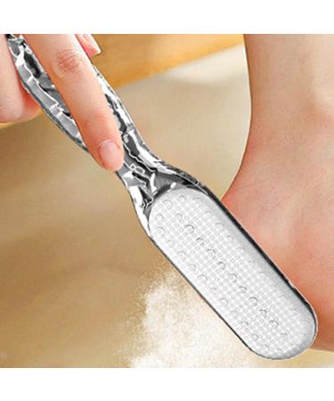 Obesntln Foot Scrubber Pumice Stone Foot File 2-in-1 Multi-Purpose Callus Remover - Professional Pedicure Tool Foot Scraper Reduces Calluses and Corns for Feet Hands and Body Care Transparent Grey - Buy Online on GoSupps.com