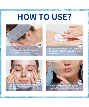 Peel off mask Skin Moisturizer Gel Fast Absorption Mask for Night Adults Women Beauty Skin Care Daily Use Improve Moisture Lock Formulated - Buy Online on GoSupps.com