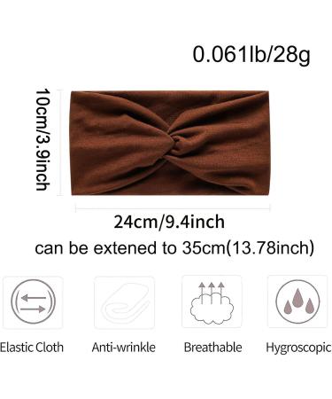 Elastic Soft Headbands For Women Vintage Headwraps Fashion Cross Knot Hair Scarf Hair Accessories (UNIQUE) - Buy Online on GoSupps.com