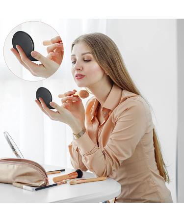 24 Pieces Mini Folding Compact Mirror for Women Girls - Portable Round Pocket Makeup Mirror for Travel and Daily Use - 2 Colors (Black, Pink) - Buy Online on GoSupps.com
