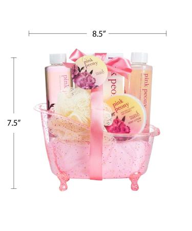 Pleasantly Fragrant Peony Spa Set for Women - Luxury Bath & Body Gift Basket - Buy Online on GoSupps.com