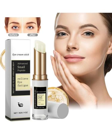 Snail Peptide Eye Cream Stick 3g Reduce Dark Circles Puffiness Firming Brightening Anti-Aging Nourishing Moisturizing (1PCS) - Buy Online on GoSupps.com