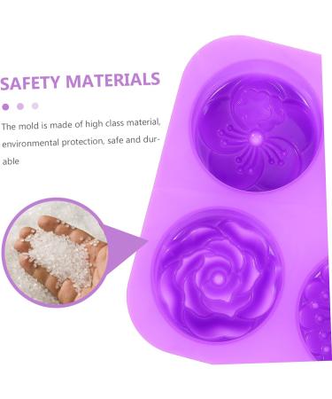 Zerodeko 6 Pcs Handmade Soap Mold Baking Muffin Mold Donut Candy Silicone Muffin Mold Baking Accessory Silicone Tools Silicone Molds Silicone DIY Mold Chocolate Silica Gel Roses Purple 3X16.6X16.6CMx6pcs - Buy Online on GoSupps.com