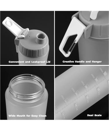 BONMIXC Tritan Protein Shaker Bottle 28oz - BPA/BPS/BPF Free Sports Cup with Mixer - Frosted White - Buy Online on GoSupps.com