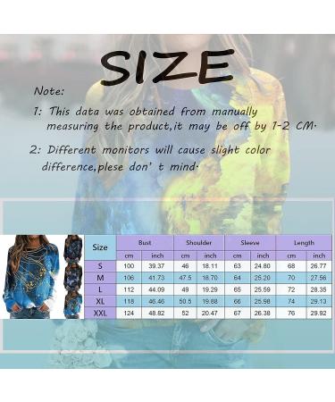 DUOWEI Tall Women's Print Sweatshirt Pullover - Comfy O Neck Sweater for Women - C-blue Large - Buy Online on GoSupps.com