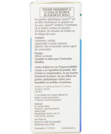 Bausch & Lomb Liposic Ophthalmic Drop 10ml - Buy Online on GoSupps.com