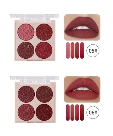 Matte Cream Lip Gloss Palette | High Pigment Lipstick Set for Professionals | 1.00g #01 - Perfect for Daily Use | International Shipping - Buy Online on GoSupps.com