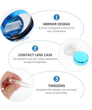 Lurrose Mirror Film Glasses Storage Box with Tweezers - Stylish & Durable Glasses Organizer for International Shipping - Buy Online on GoSupps.com