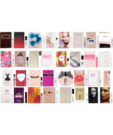 Women's Designer Fragrance Sampler Set - Luxury High End Perfume Vial Sample Most Popular (10 Random Samples) 0.01 Fl Oz (Pack of 10) - Buy Online on GoSupps.com