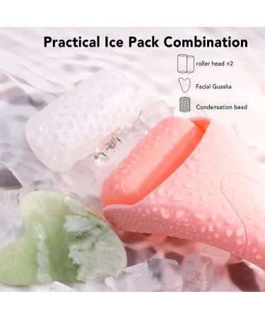 Huefull Ice Roller for Face with 2 Rollers and Gua Sha Facial Tools - Reduce Puffiness, Redness & Migraine Relief - Buy Online on GoSupps.com