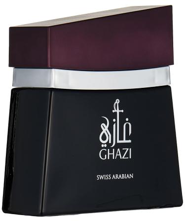 GHAZI Eau de Parfum 100mL | Citrus Floral Fragrance for Men with a Woody Finish | Musk Tonka Sandalwood Guaiac Wood Amber | by Perfume Artisan Swiss Arabian Oud | Intense Cologne/Toilette Spray - Buy Online on GoSupps.com